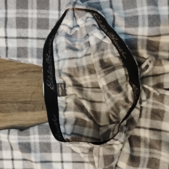 New Eddie Bauer Men's Gray Flannel Fleece Sleepwear. - Picture 11 of 11